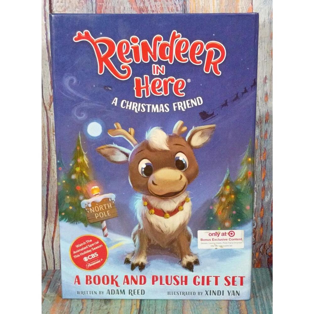 Reindeer in‎ Here: A Christmas Friend Book and Plush Gift Set